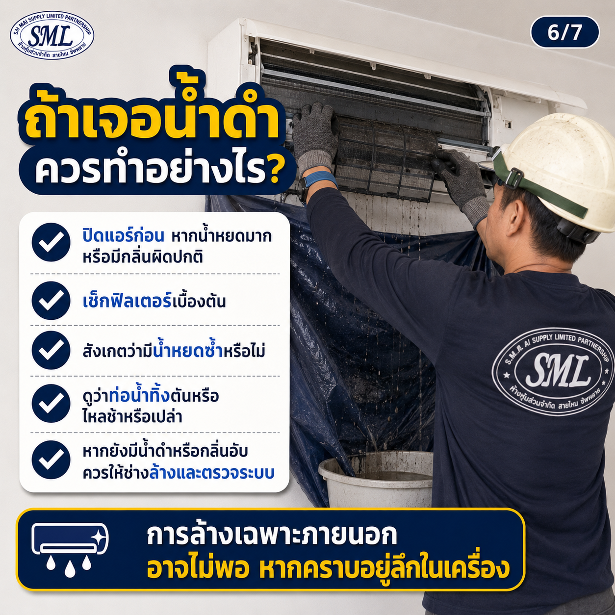 น้ำดำออกจากแอร์ ภาพที่ 6